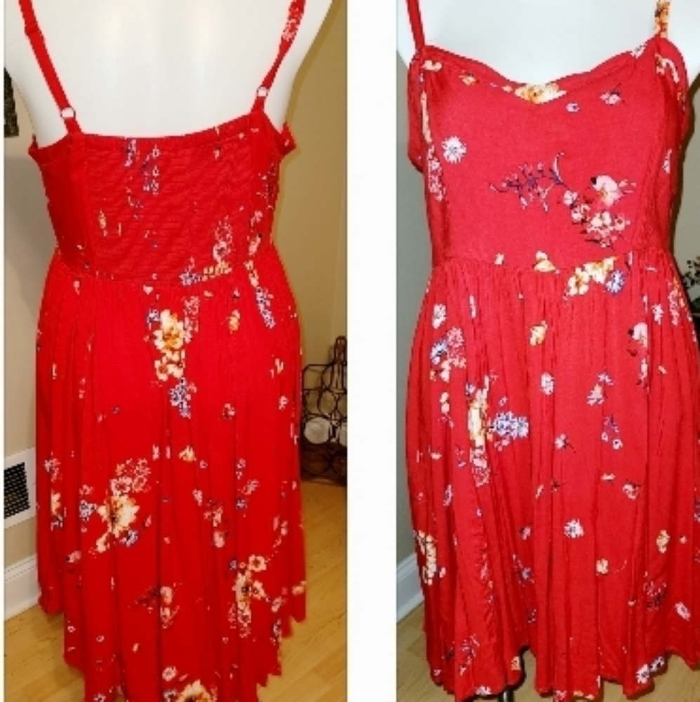 NWT Torrid Red hilo skater dress.